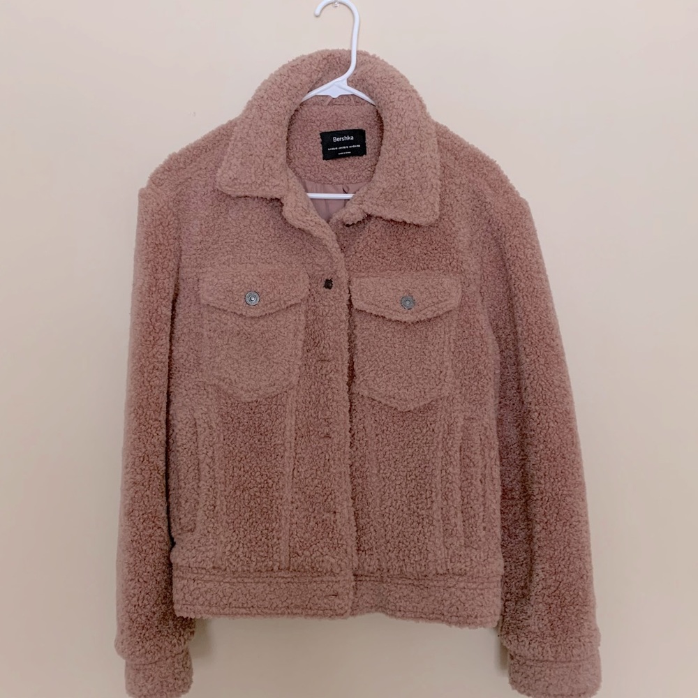 Pink Sherpa Trucker Jacket